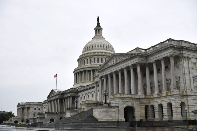 The US Capitol is seen in Washington, DC on Tuesday (AFP photo)