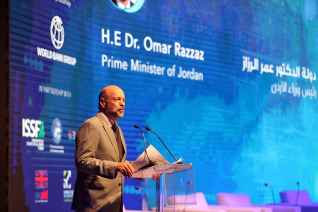   Deputising for HRH Crown Prince Hussein, Prime Minister Omar Razzaz opens the Digital Mashreq Forum on Saturday (Photo courtesy of World Bank MENA)