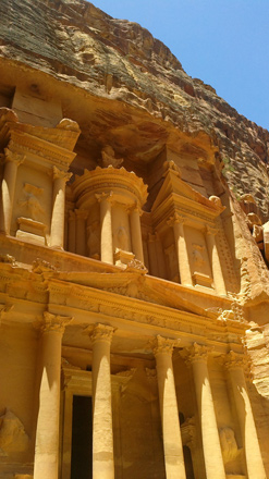 The Treasury in Petra can be seen in this undated photo. The Petra Development Tourism Region Authority announced a new convention centre for the city as it tries to diversify offerings  (Photo by Ahmed Bani Mustafa)
