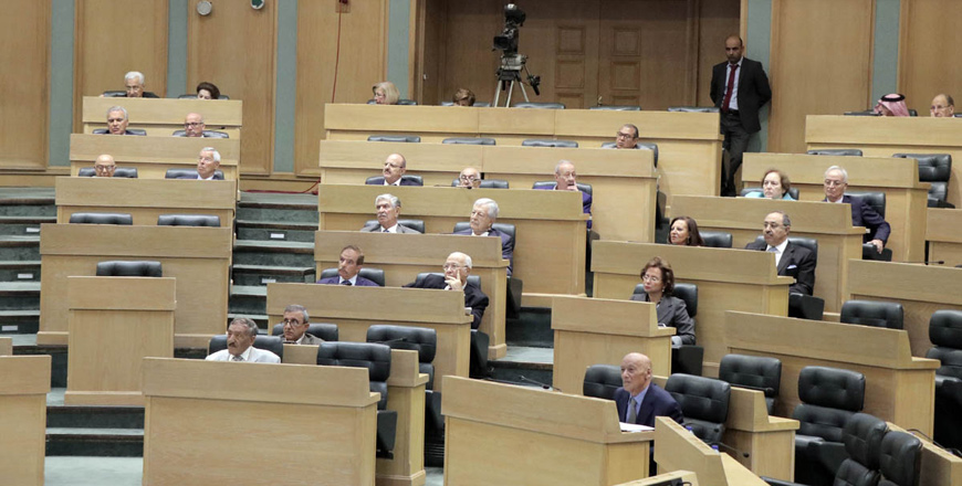 Senators are seen during an Upper House session on Monday (Petra photo)