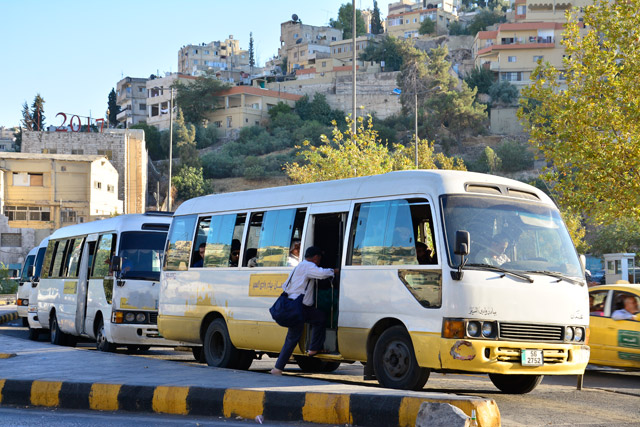 Despite the attention brought by authorities to the issue of public transportation over the past few months, citizens continue to complain about services (Photo by Amjad Ghsoun)