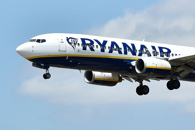 Six Ryanair international flights to and from Spain were cancelled on Monday due to a strike by flight crews, one of the unions calling the strike announced (AFP photo)