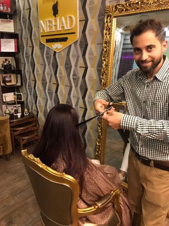 Nihad Dabbas started Hareer initiative with the aim of instilling hope and happiness in the hearts of child cancer patients through providing natural hair wigs (Photo courtesy of Nihad Dabbas)