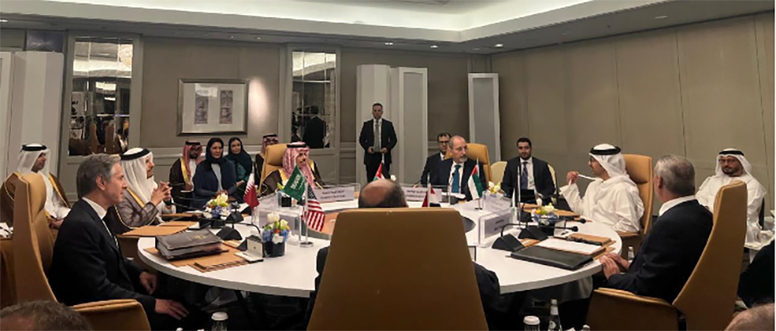 The Six-Party Consultative Ministerial Meeting with the US on Monday convenes in Riyadh to discuss the latest developments of the Israeli war on Gaza (Petra photo)