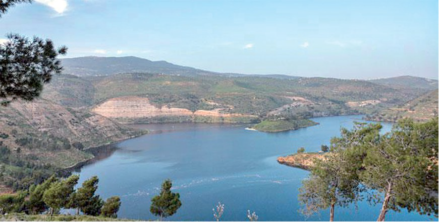 A general view of King Talal Dam in the northern governorate of Jerash (JT File photo)