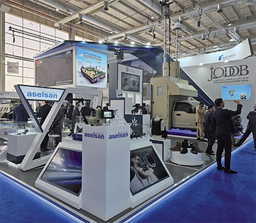The Jordan Design and Development Bureau showcases its state-of-the-art defence and security systems at the Saudi Arabia-held 2024 World Defence Show (Petra Photo)