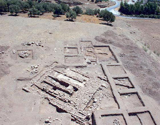 The Neolithic site Tell Abu Suwwan located near Jerash (Photo courtesy of University of Jordan)
