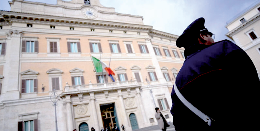 File photo of the Palazzo Montecitorio, seat of the Italian Chamber of Deputies (AFP photo)