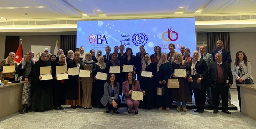 The International Labour Organisation and the Association of Banks in Jordan presented the outcomes of the institutions’ joint Business Clinic project, which helped 24 owners of private kindergartens run their establishments more innovatively and practically, during a ceremony last Tuesday (Photo courtesy of Business Clinic)