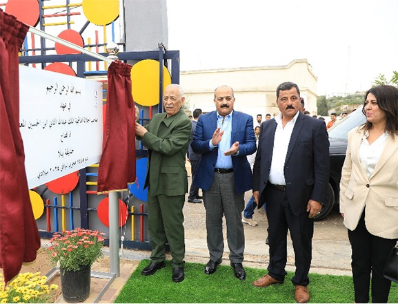 Royal Court Chief Yousef Issawi on Saturday inaugurates a number of Royal initiatives in Irbid (Petra photo)