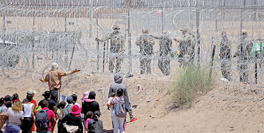 More than 2.4 million migrants crossed the southern US border in 2023 alone, largely from Central America and Venezuela (AFP file photo)