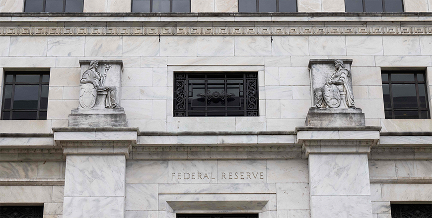 The US Federal Reserve Building is seen in Washington, DC, May 3 (AFP photo)