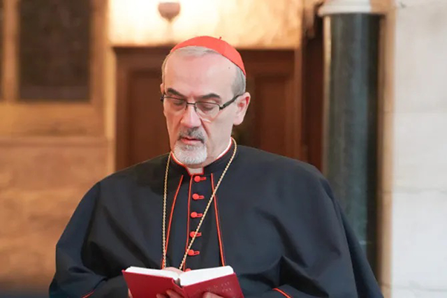During a visit to Gaza, Cardinal Pizzaballa presides over a Christmas mass at the Church of the Holy Family (Petra photo)