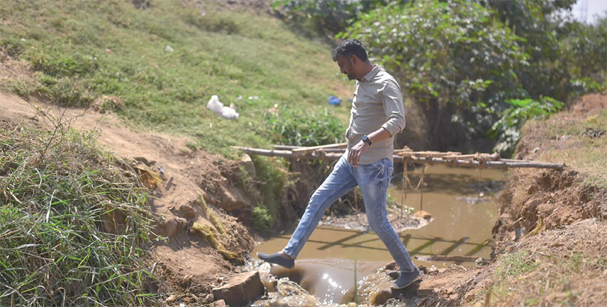 Malligavad has restored more than 80 lakes covering over 360 hectares in total (AFP photo)