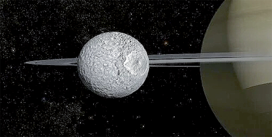 The five icy moons with hidden oceans in our Solar System are Saturn’s Mimas, Enceladus and Titan as well as Jupiter’s Europa and Ganymede (AFP photo)