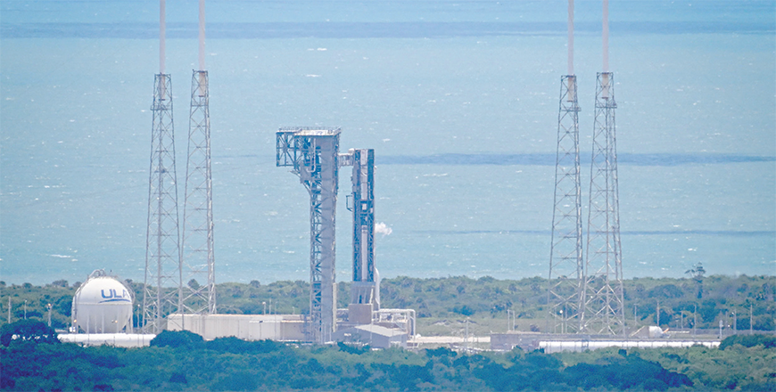 The launch complex 41 ahead of the Boeing CST-100 Starliner launch at the Kennedy Space Centre in Cape Canaveral, Florida, on Saturday (AFP photo)