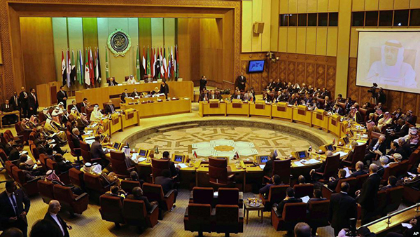 In this January 10, file photo, Arab foreign ministers attend an emergency Arab League session in Cairo (AP photo)