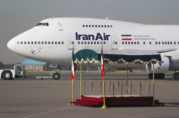 An IranAir Boeing 747SP aircraft is pictured before leaving Tehran's Mehrabad airport (Reuters file photo)