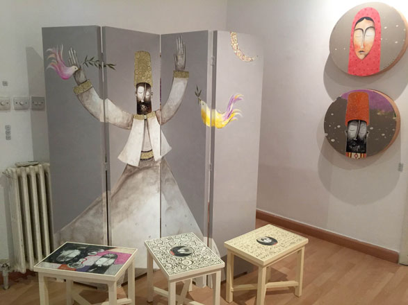Artwork on display at Nabad Art Gallery within the Trendsetting VII exhibition until September 30 (Photo by Suzanna Goussous)