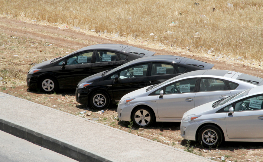 The overall number of hybrid cars in Jordan is over 36,000, with the Toyota Prius as the top-selling car (Photo by Osama Aqarbeh)