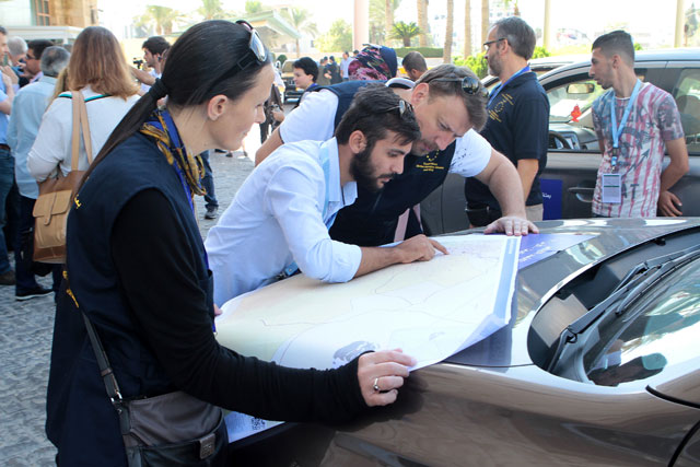 EU observers discuss preparations to monitor Tuesday's elections in Amman on Sunday (Photo by Nader Daoud)