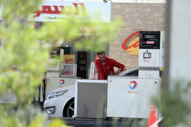 One litre of unleaded 90-octane gasoline currently costs JD0.535, while a litre of unleaded 95-octane gasoline is sold at JD0.705 (Photo by Osama Aqarbeh)