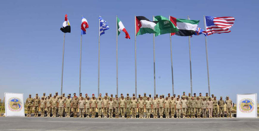 The ‘Bright Star 2018’ military drill opened in Egypt with the participation of 25 countries with troops and observers (Photo courtesy of Egyptian ministry of defence)
