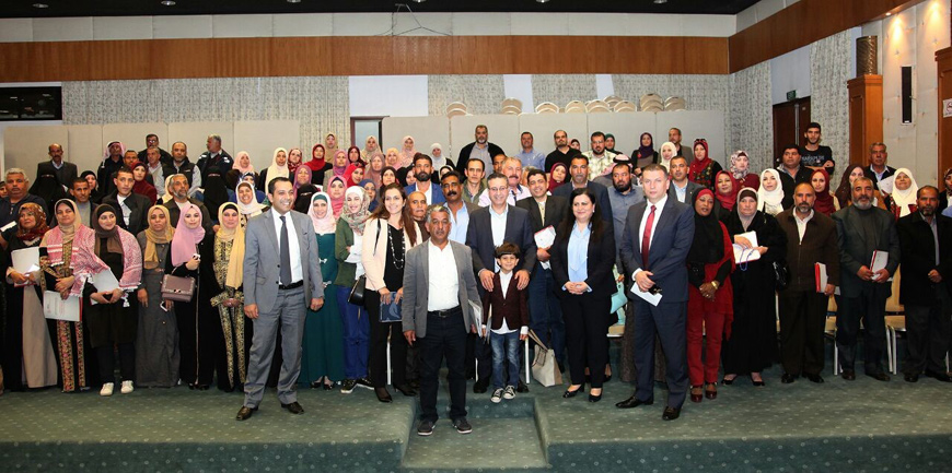 Jordan Enterprise Development Corporation announces the distribution of 100 grants to local groups and individuals in Amman on Sunday (Photo courtesy of JEDCO)