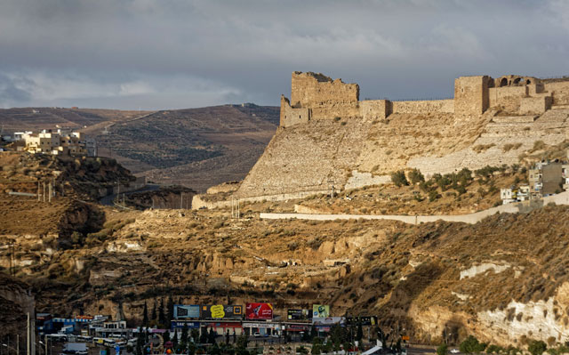Karak Castle is seen in the southern city, about 140km south of Amman, on Monday (AP photo)
