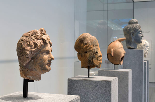 Busts showing five empires on display inside Louvre Abu Dhabi (Photo courtesy of Louvre Abu Dhabi)