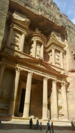 A view of the Treasury in ancient city of Petra  (Photo by Ahmed Bani Mustafa)