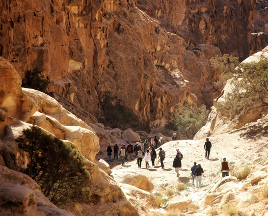The Petra Development and Tourism Region Authority launches new hike aimed at promoting eco-tourism, cultural heritage (Photos by Ahmad Khlifat)