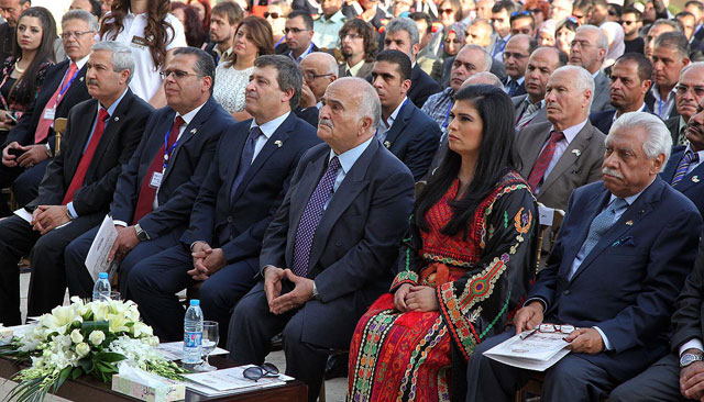 Their Royal Highnesses Prince Hassan and Princess Sumaya attend 13th International Conference on the History and Archaeology of Jordan in Amman on Saturday (Petra photo)