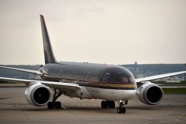 An official source said on Wednesday that the government's purchase of most of former Lebanese prime minister Najib Miqati’s 8.8 million shares in Royal Jordanian aimed at upholding a deal dating back to 2015. In 2017, RJ registered JD460,000 in net profit, compared with JD24.6 million in losses in 2016 (Photo courtesy of Facebook)
