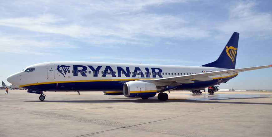 In this undated photo, a Ryaniar plane sits on the tarmac at Queen Alia International Airport. The company’s CEO on Thursday announced four new winter flights to Jordan   (Photo by Muath Freij)