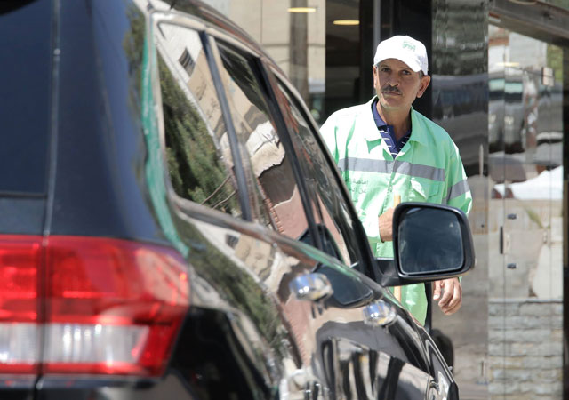A total of 4,100 street cleaners will be working during the Eid Al Adha holiday in Amman, according to the municipality (Photo by Osama Aqarbeh)