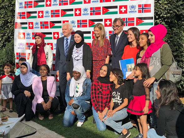 Reclaim Childhood, a non-profit sports programme for refugee and local girls in Jordan, was honoured in a ceremony, on Sunday  (Photo courtesy of UNHCR)