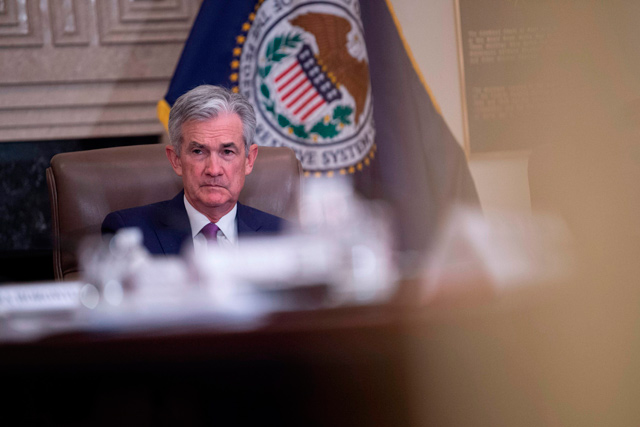 In this photo taken on October 4, US Federal Reserve Chair Jerome Powell attends a ‘Fed Listens’ event at the Federal Reserve headquarters in Washington, DC   (AFP file photo)