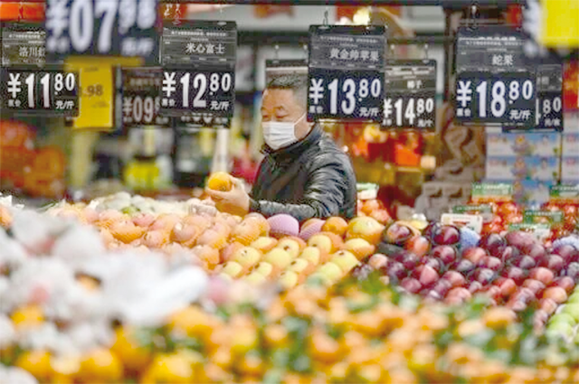 Data showing Chinese consumer prices rising more than expected last month provided some fresh optimism the number two economy (AFP photo)