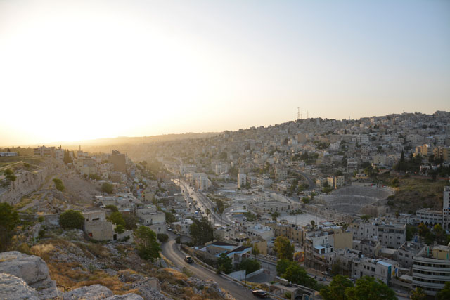 A view of downtown Amman earlier this week. Pleasant weather is expected this weekend (Photo by Amjad Ghsoun)