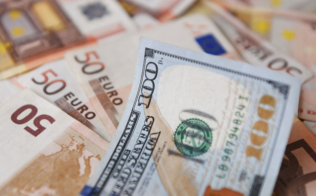 The euro was slightly up on Wednesday after it struck parity with the dollar for the first time in nearly 20 years, on Tuesday  (AFP photo)