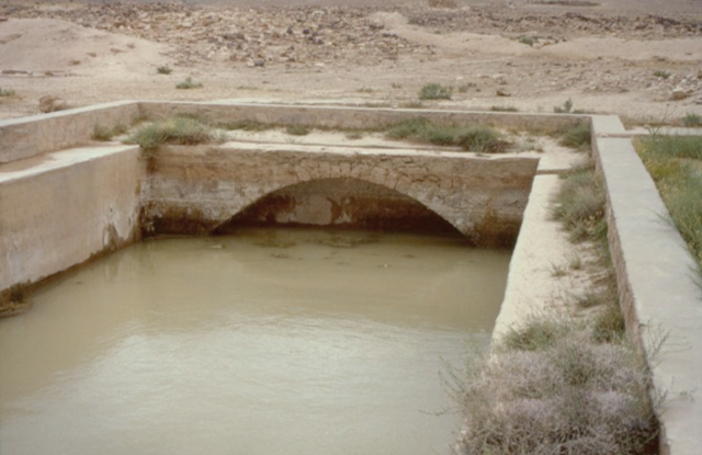 A Nabataean water reservoir at Hawara in southern Jordan (Photo courtesy of ACOR)