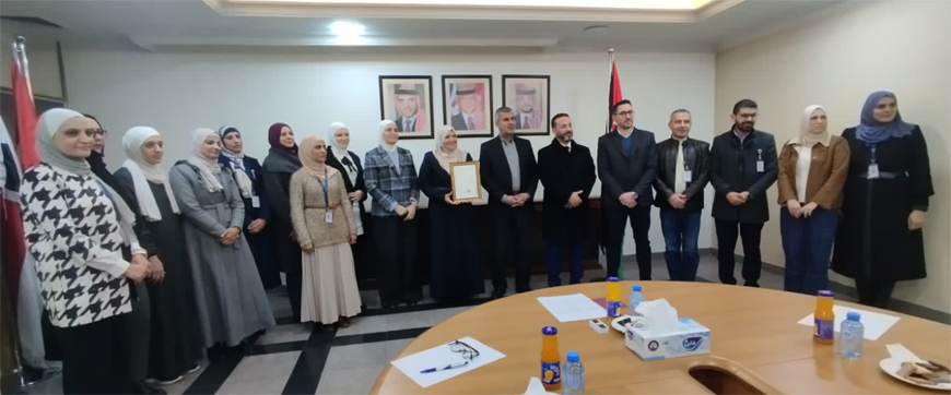 The Ministry of Energy and Mineral Resources on Tuesday received the ISO (9001:2015) accreditation certificate from the SGS Company, a global leader in section, verification, testing and verification services. (Petra Photo)