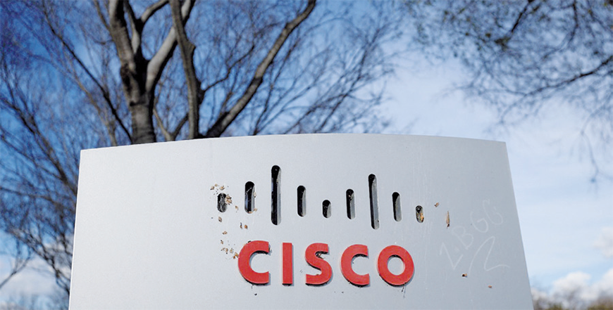 The Cisco logo is displayed in front of Cisco headquarter in San Jose, California, U.S., Feb. 9, 2024 (AFP file photo)