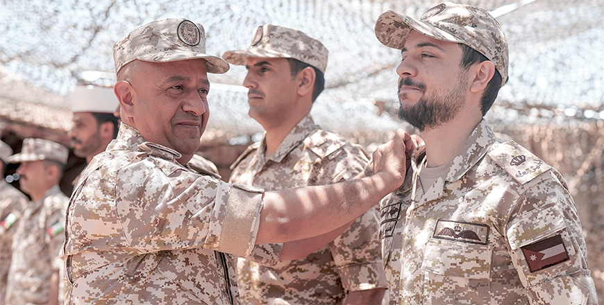 A Royal Decree has been issued, promoting HRH Crown Prince Hussein to the rank of major in the Jordan Armed Forces-Arab Army (Photo courtesy of Royal Court)