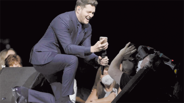 The work of Michael Buble is among the songs which record companies say have been illegally used by music AI startups Suno and Udio to train their generative AI engines (AFP photo)