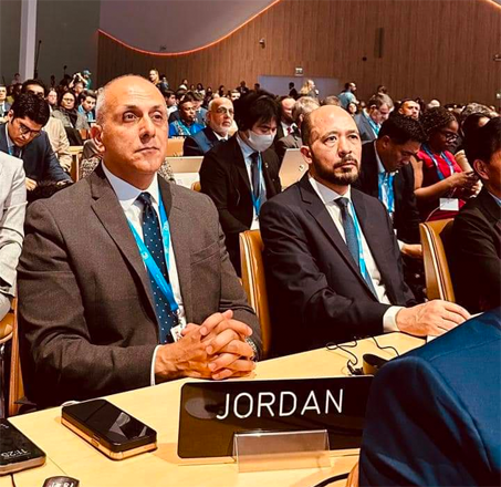 Environment Minister Muawieh Radaideh stresses Jordan's full support for Azerbaijan’s COP29 presidency (Petra photo)