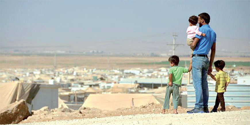 Syrian refugees are seen at the Zaatari refugee camp in Mafraq Governorate, some 80km north of Amman (JT file photo)