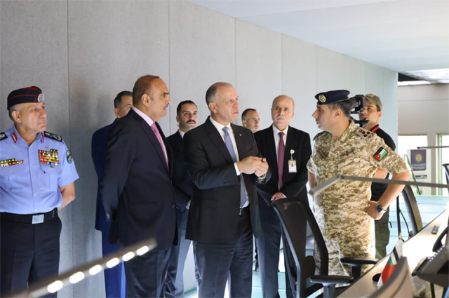 HRH Prince Feisal, the Regent, attends the two-day national exercise 'Darb Al Aman (3)' (Safety Path (3) in English) at the National Centre for Security and Crisis Management on Monday (Petra photo)