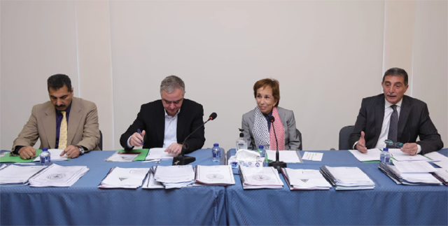 HRH Princess Basma, president of the Jordanian Association of Girl Guides and Boy Scouts, presiding over the General Assembly and Executive Committee meeting, which was attended by Minister of Youth Mohammad Al Nabulsi (Petra photo)
